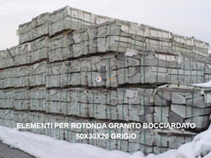 Bancali granito per rotonde