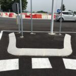 isola spartitraffico con cordoli in granito europietre