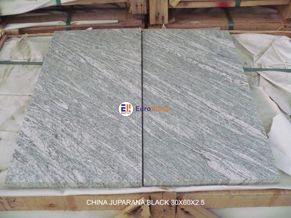 Lastra in pietra China Juparana Black finemente rifinita, lastre in pietra naturale Cuneo.